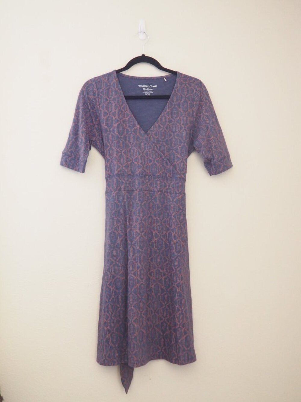 Toad & Co. Cue Wrap Organic Cotton Dress sz M - Picture 2 of 6